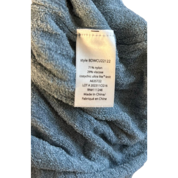 NWT Barefoot Dreams Cozychic Ultra Lite Ribbed Column Maxi Dress Blue XS Tall - Picture 5 of 11